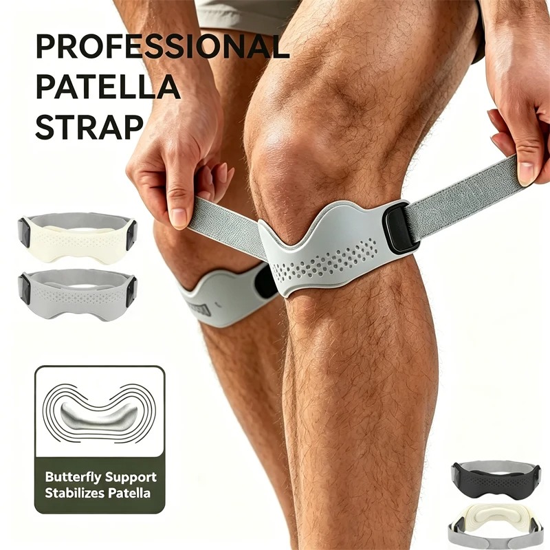 1/2Pcs 실리콘 슬개골 힘줄 지지대 스트랩 남성 여 - Knee Sleeve Pair 리뷰 및 가격